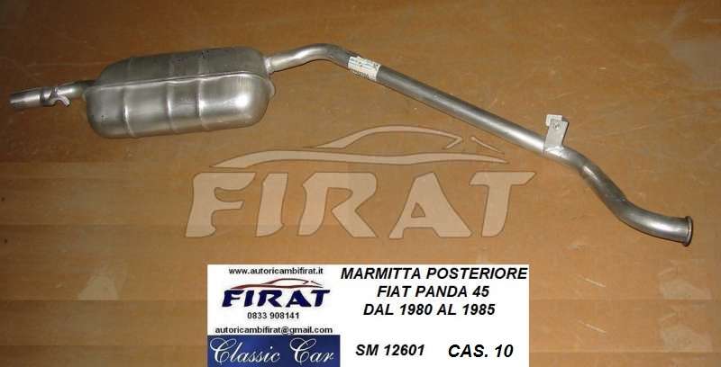 MARMITTA FIAT PANDA 45 80 - 85 POST. (12601)